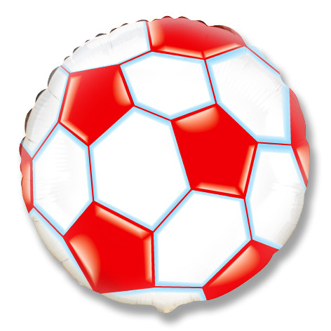 Шар Круг, Футбольный мяч (красный) / Soccer Ball