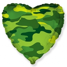 Шар Сердце, Камуфляж / Military (в упаковке)