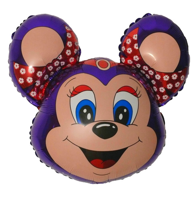 Шар Фигура, Бабси-маус (фиолетовый) / Mouse (в упаковке)