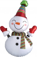 Шар Мини-фигура, Веселый снеговик (в упаковке)