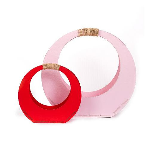 Декоративный ящик для цветов "Кольцо Большое", Розовый